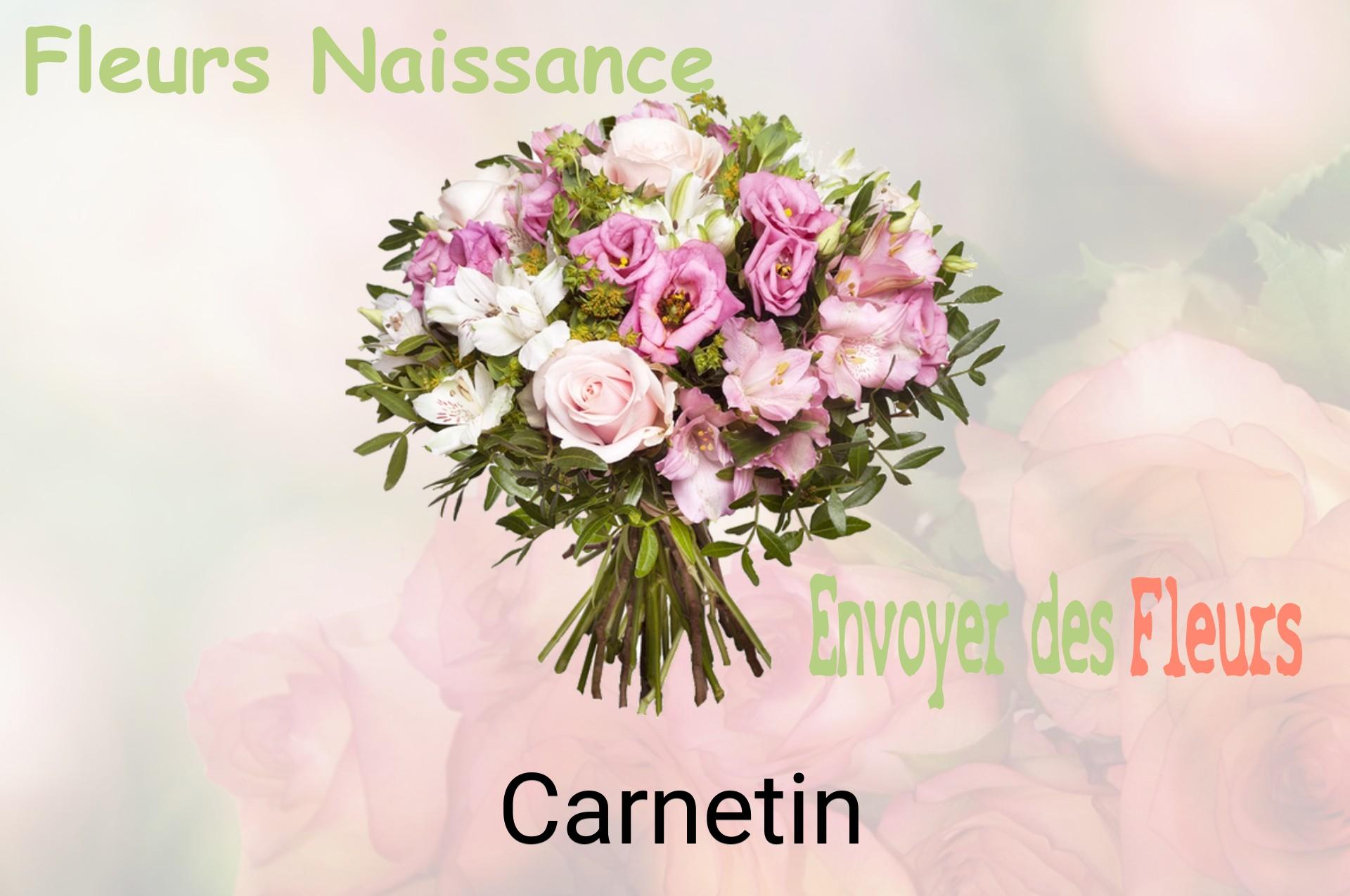 Bouquet de fleurs de naissance livré à Carnetin